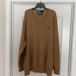 Polo v neck sweater